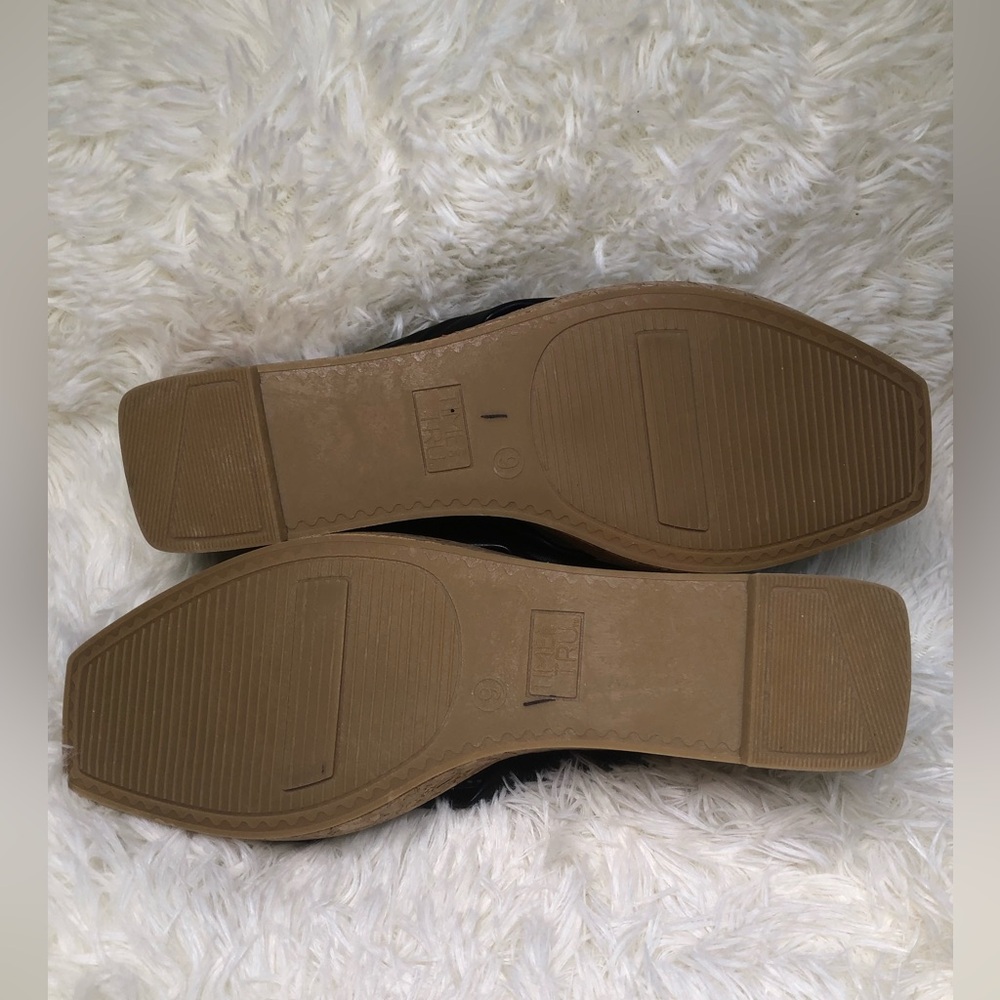 Black Twist-Knot Slide Wedges size 9 NWT - Picture 10 of 16